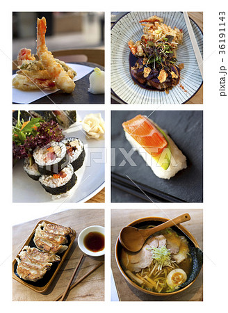 Japanese dishes 36191143