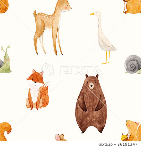 Watercolor baby pattern Watercolor baby pattern 36191347