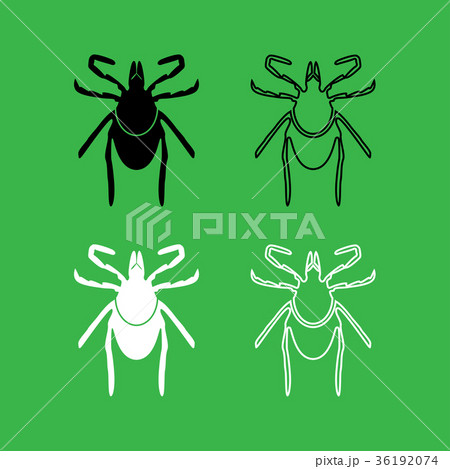 Tick icon Black and white color set Tick icon Black and white color set 36192074