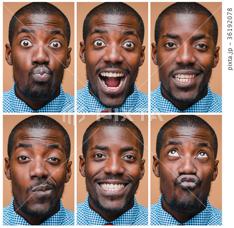 Portrait of a very happy afro American man Portrait of a very happy afro American man 36192078