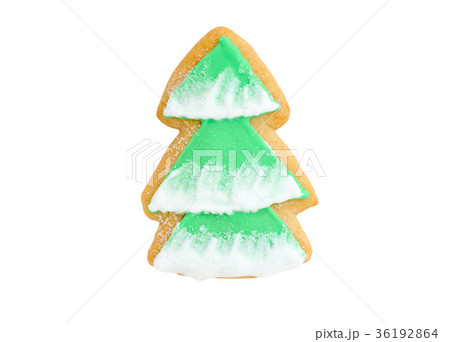 gingerbread cookie christmas tree with snow gingerbread cookie christmas tree with snow 36192864