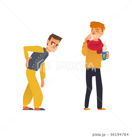vector flat sick people set vector flat sick people set 36194764