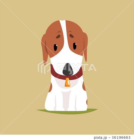 Jack russell puppy character, cute terrier vector 36196663