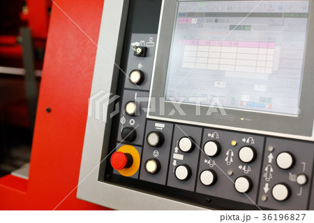 control panel of CNC band saw rod cutting machine 36196827