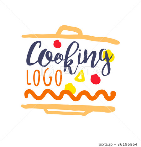 Colorful handmade logo template for cooking food Colorful handmade logo template for cooking food 36196864