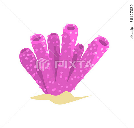 Beautiful purple sponge coral in tube or vase 36197829
