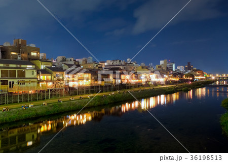 京都 鴨川 夜景 36198513