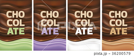 multicolor chocolate background vector 36200579