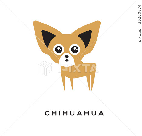 Cartoon chihuahua puppy character isolated on Cartoon chihuahua puppy character isolated on 36200674
