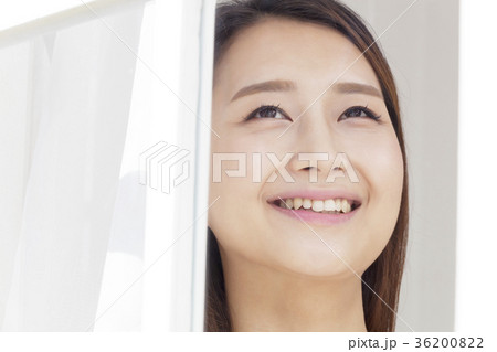 若い女性 ウィンドウ 窓 36200822