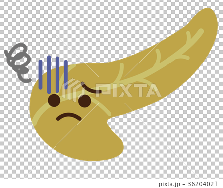 弱った膵臓　臓器　キャラクター 36204021