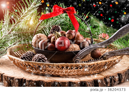 Christmas Christmas composition on background Christmas Christmas composition on background 36204373