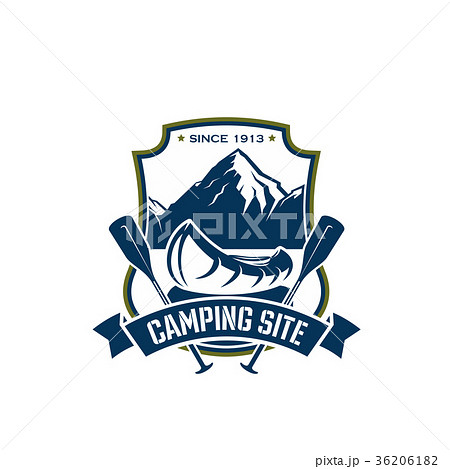 Vector icon for camping site sport adventure 36206182