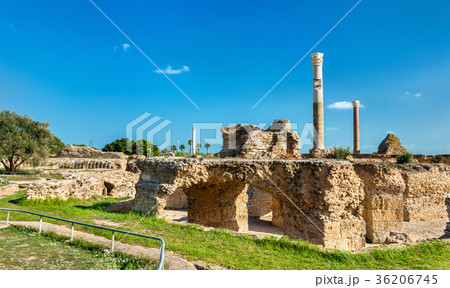 Ruins of the Baths of Antoninus in Carthage 36206745