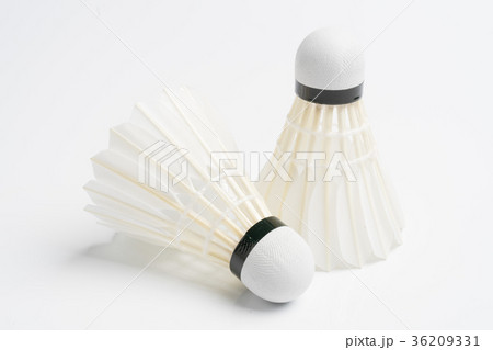 Shuttlecock on white 36209331