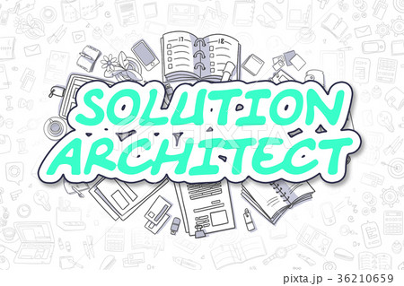 Solution Architect - Doodle Green Word. Solution Architect - Doodle Green Word. 36210659