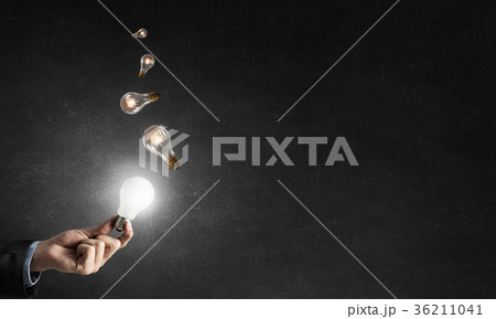 Glowing electric bulb 36211041