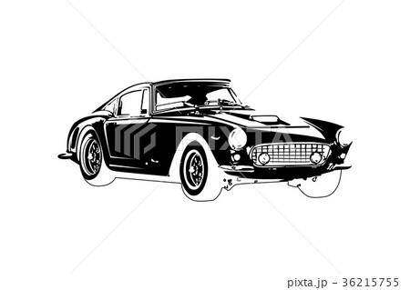 classic vintage retro car , vector design 36215755