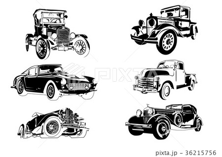 classic vintage retro car , vector design 36215756