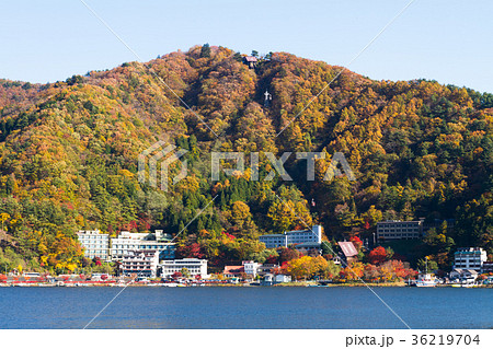 河口湖 カチカチ山ロープウェイ 紅葉 河口湖 カチカチ山ロープウェイ 紅葉 36219704