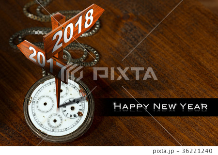 Happy New Year 18 Watch With Signsのイラスト素材