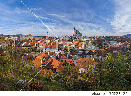 Cesky Krumlov cityscape in Czech Republic Cesky Krumlov cityscape in Czech Republic 36223122