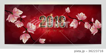 Happy new year 2018, chinese new year of the dog Happy new year 2018, chinese new year of the dog 36223716