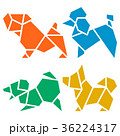 Origami Dogs Icon Set 36224317