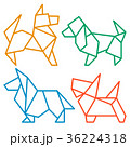 Origami Dogs Icon Set 3 36224318