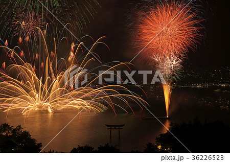 宮島　花火 36226523