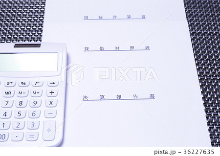 決算報告書　貸借対照表　損益計算書 36227635