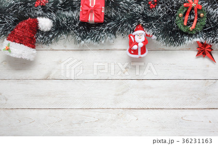 Table top view  Merry Christmas background. 36231163