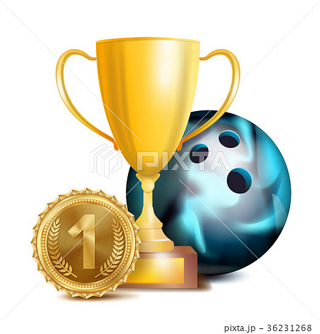 Bowing Award Vector. Sport Banner Background. Ball 36231268