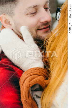 Sensitive close-up portrait of the red head woman Sensitive close-up portrait of the red head woman 36231720