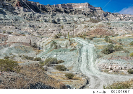 offroad in baja california landscape panorama  36234367