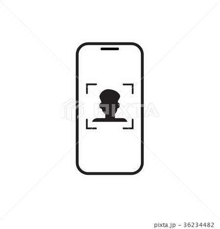 Smart Phone Scanning Person, Face Recognition Smart Phone Scanning Person, Face Recognition 36234482