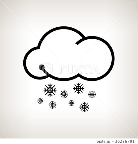 Silhouette snowfall , vector illustration 36236791