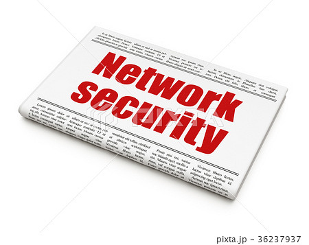 Privacy concept: newspaper headline Network 36237937