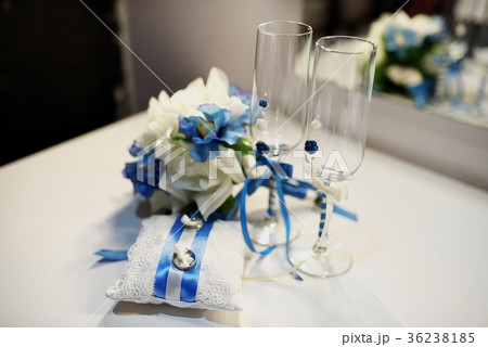 Wedding rings, goblets, flowers and accessories Wedding rings, goblets, flowers and accessories 36238185