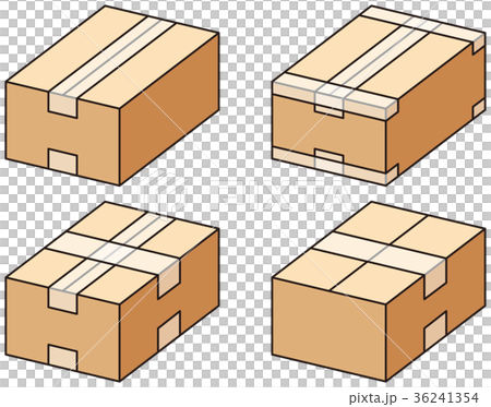 ダンボール箱とガムテープ 36241354