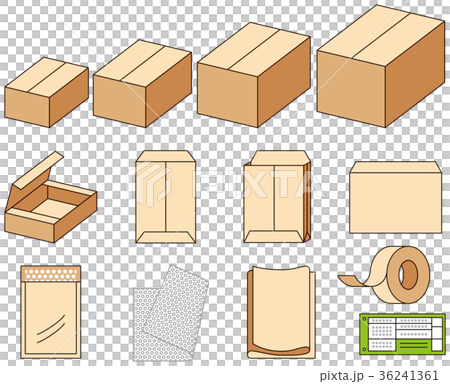 Packing materials such as cardboard boxes 36241361