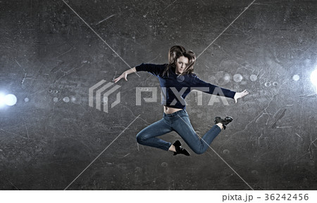 Dancer girl in jump Dancer girl in jump 36242456