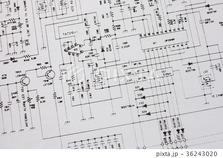 Electronics circuit schematic. 36243020