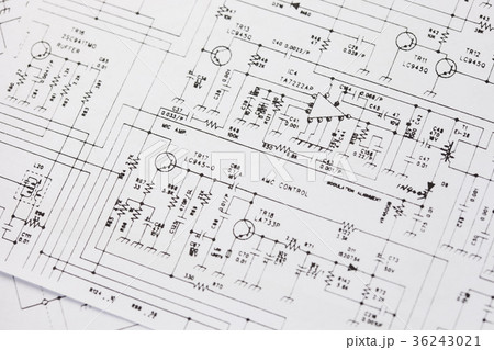 Electronics circuit schematic. 36243021