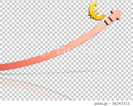 好景気への期待感を表すアブストラクト3DCGイラスト 好景気への期待感を表すアブストラクト3DCGイラスト 36243315