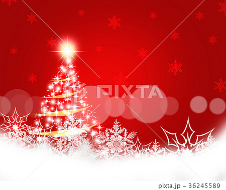 クリスマス クリスマスツリー クリスマス背景 雪の結晶 クリスマス クリスマスツリー クリスマス背景 雪の結晶 36245589