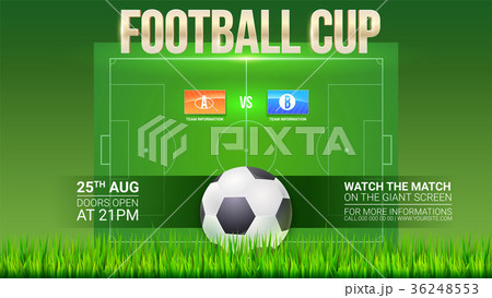 Football event poster design. Soccer stadium on Football event poster design. Soccer stadium on 36248553
