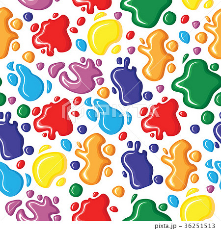 Pattern seamless of paints drops and blots 36251513