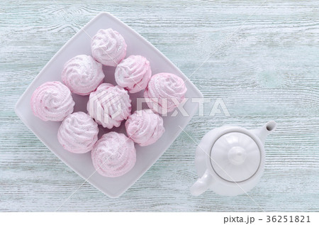 lovely pastel rose meringues, zephyrs 36251821