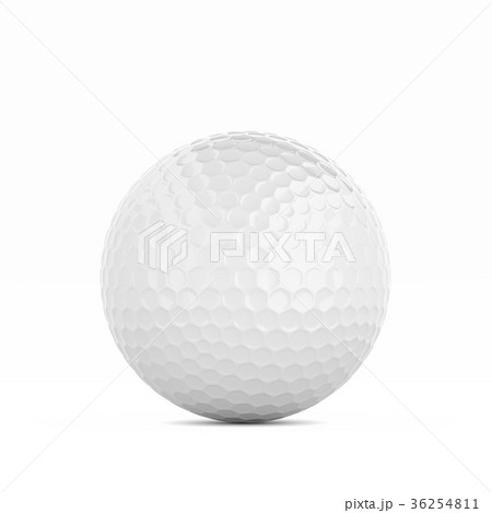 Golf Ball Isolated On White Background のイラスト素材